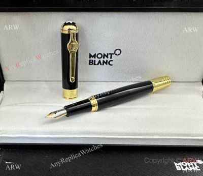 AAA Quality Replica Montblanc Muhammad Ali Fountain Pen Gold-coated Clip